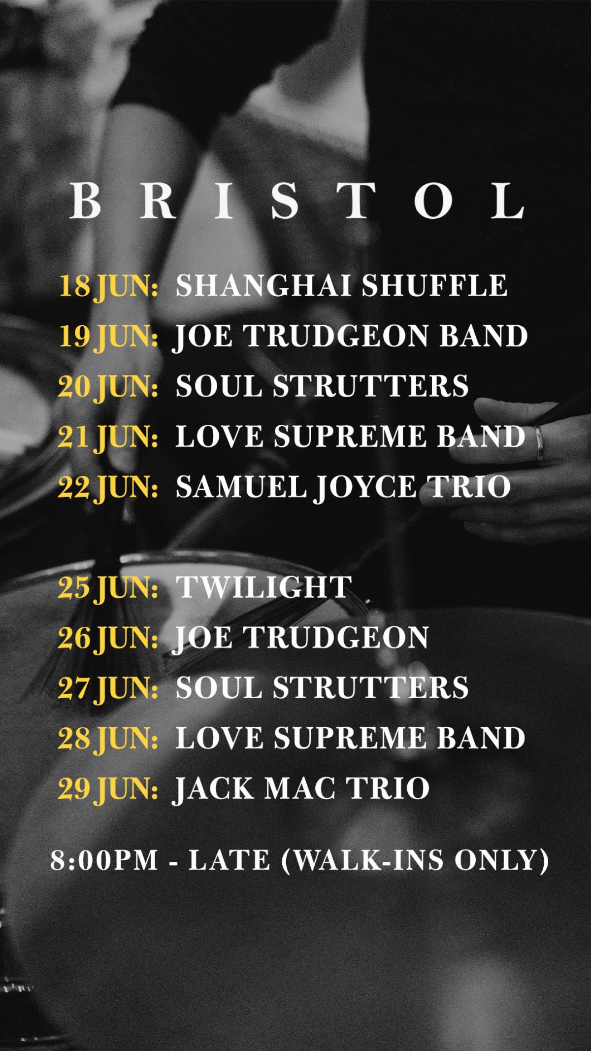 June's Music Line Up