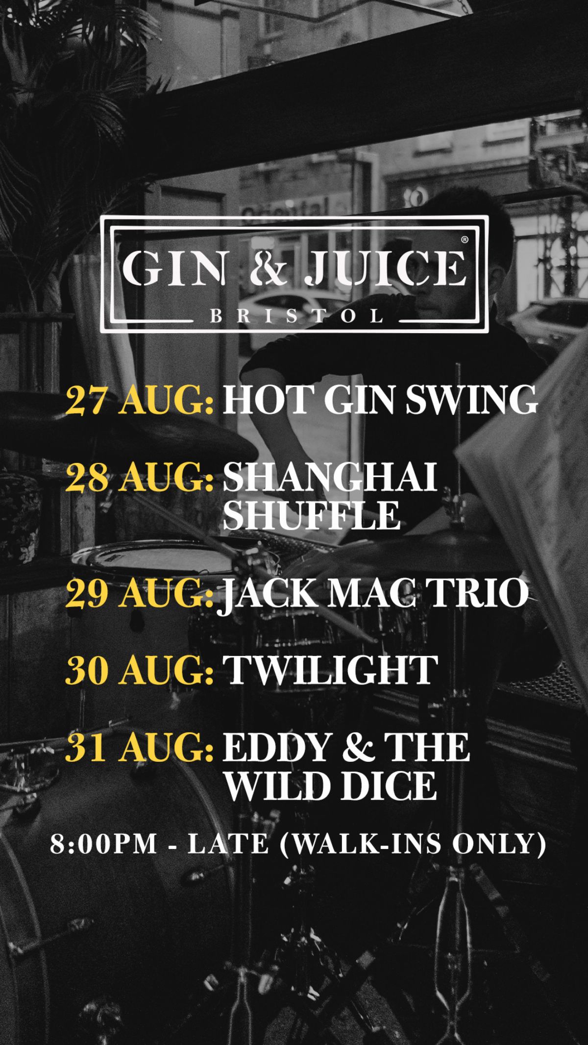 This week's Music Line Up