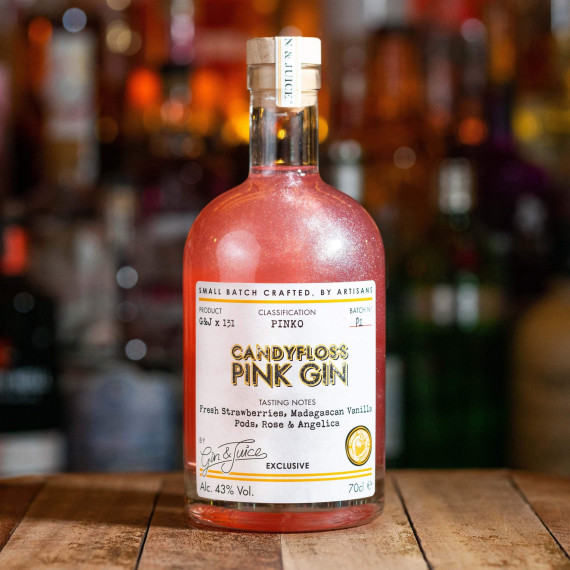 Pink Strawberry Candy Floss Organic Craft Gin