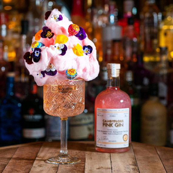 Pink Strawberry Candy Floss Organic Craft Gin