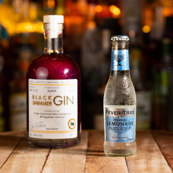 Black Shimmer Candy Floss Organic Craft Gin