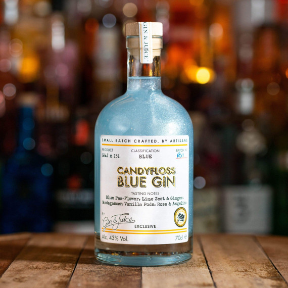 Blue Shimmer Candy Floss Organic Craft Gin