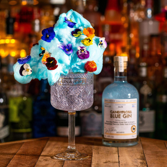 Blue Shimmer Candy Floss Organic Craft Gin